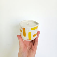 Load image into Gallery viewer, Hit The Spot Mustard/Yellow Massage Candle