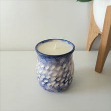 Load image into Gallery viewer, Dimpled Tumbler Massage Candle - Dark Purple/Blue