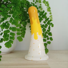 Load image into Gallery viewer, 6 Inch Dildo - Jay - Mustard/Yellow Drip
