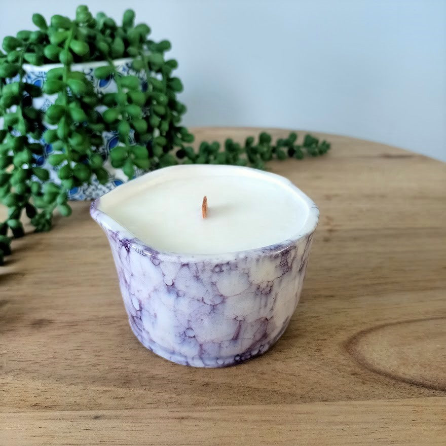 Tie-dye Purple Massage Candle