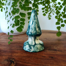 Load image into Gallery viewer, Small Cone Butt Plug - Morgan - Dark Green tie-dye
